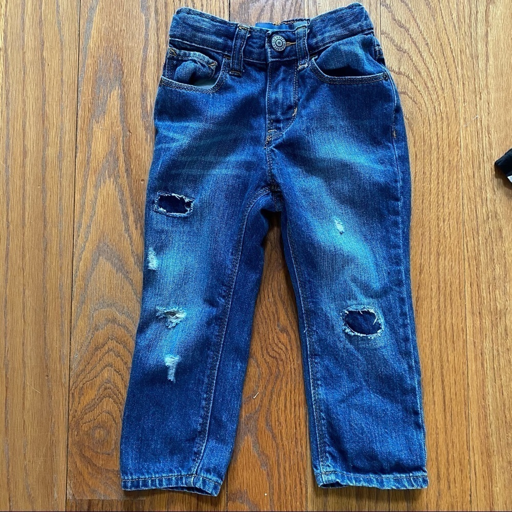 Old Navy toddler Distressed straight leg jeans